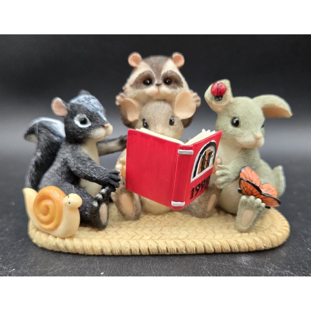 Charming Tails Collection Of Friends Raccoon Skunk Mouse Bunny Signed Dean Griff